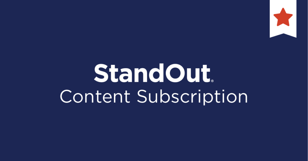 StandOut Content Subscription